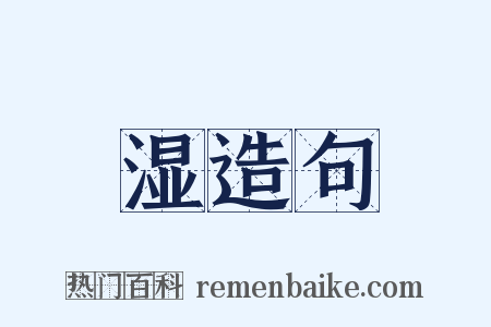 湿造句是什么意思的图片